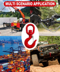 1 Ton Heavy Duty Swivel Hook With Safety Latch 360 Degree Rotating Crane Lifting Eye Hook for multi-scenario applications