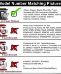 Mixer compatibility chart for Flex Edge Beater For Tilt Head Stand Mixers Must Have Weeknight Friendly 4.5 To 5 Quart