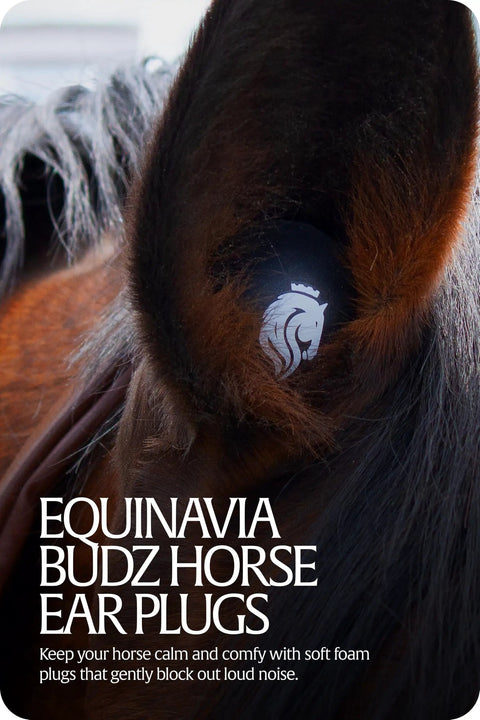 Noise Blocking Horse Ear Plugs For Shows And Training Soft PU Foam Reusable Ear Buds For Horses Comfortable Fit Close-up