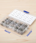 Dope 50 Pack Battery Spring Replacement Set For AA And AAA Coils in plastic case with compartments for assorted sizes