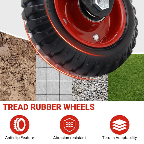 6 Inch Heavy Duty Gate Wheel With 500 Lbs Capacity For Metal Tube And Wooden Gates 360 Degree Swivel Spring Loaded