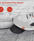 Air Actuated Foot Switch for Heavy Duty Electric Drain Cleaner Machine showing foot control for easy motor operation.