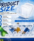 450 Count 15 Lb Reusable Ice Cubes Bulk Set Keeps Drinks Cold Longer Without Dilution in cooler with drinks