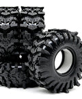 Batwing Tread 58mm 1.0 Inch RC Crawler Tires 4 Pack For TRX4M SCX24 AX24 Ultra Soft Sticky Rubber For Mud Dirt And Wet Rocks