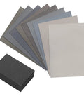 Nine Grade Pro Grade Sanding Sheet Kit with Cushioned Foam Block for Woodworking from 1500 to 12000 Grit Cushioned Abrasive Set