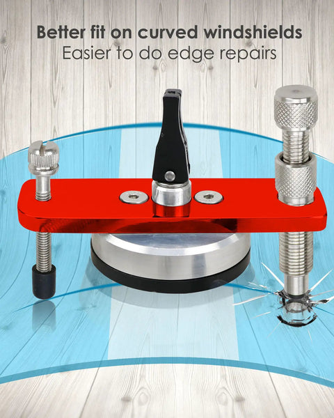 Stainless Steel Windshield Repair Kit With Injector Bridge Assembly For Pro Grade Glass Repair Auto Glass Resin Injection Tool