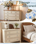 Dresser with Cool Blue Pumpkin Ceramic Cabinet Knobs, 30 Pack With Mounting Screws, Retro Dresser Pulls for Cabinets and Drawers