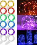 12 Pack Battery Operated Fairy Lights 7Ft Each With 20 LEDs Waterproof Silver Wire Firefly String Lights Multicolor For DIY Weddings Christmas Mason Jars Party Decor