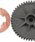 Savage 47 Tooth Spur Gear for Monster Trucks 1M Pitch with included washer, shown in a close-up view for RC trucks.