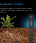 Detachable Stem Soil Sensor Probe For AI Controllers Pro Grade Moisture And Saturation Monitor IP67 Water Resistant shown in soil