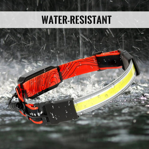 Waterproof 2 Pack LED Headlamp Flashlight 1000 Lumen Rechargeable Beast Mode Bright With 230 Degree Wide Beam in rain