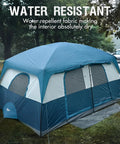 8 Person Family Camping Tent With Porch And Two Room Cabin Weather Resistant Outdoor Tent With Rainfly Easy Setup