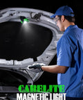 Mechanic using Pocket LED Work Light 780 Lumens, Rechargeable 3000mAh, 360 Degree Pivot, Green 1 Pack under car hood