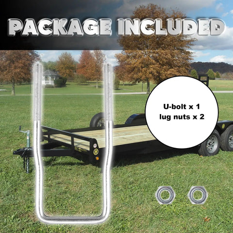 U-Bolt Spare Tire Carrier Holder Bracket For Trailer Side Mount Fits 4 Or 5 Lug Wheels Up To 15 Inch Tires included package