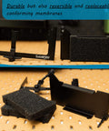 Hands Free Through-Hole Soldering Jig For PCBs And Breadboards CSJ-1 with conforming membrane on a workbench