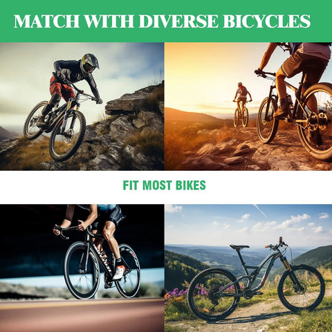 16Pcs Bicycle Hub Nut And Safety Washer Kit With 3 Size Nuts M9.5 M10 And M8 Front And Rear Quick Release Levers Use on Mountain and Road Bikes