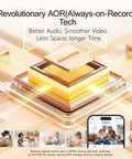 Revolutionary AOR tech illustration with 2.5K Indoor Security Camera 4 Pack With Free AI Person Pet Cry Detection overview image