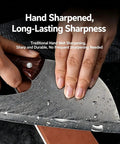Sharpening Two Piece Meat Cleaver Knife Set For Cutting Meat And Veggies Beast Mode Tough Carbon Steel Viking Style Kitchen Knives