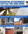 Short Pressure Washer Gun With 4000 PSI Beast Mode Cleaning Power, 10.5 GPM Foam Ready used for car, house, distant cleaning.