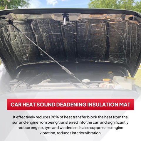 Heavy Duty 590 Mil Sound Deadening Foam Roll 125 X 40 Inches Closed Cell Noise Barrier under car hood insulation.