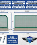 Pro Contractor Grade Heavy Duty Backflow Preventer Security Cage With Lock And Anchor Extra Large dimensions and installation guide.