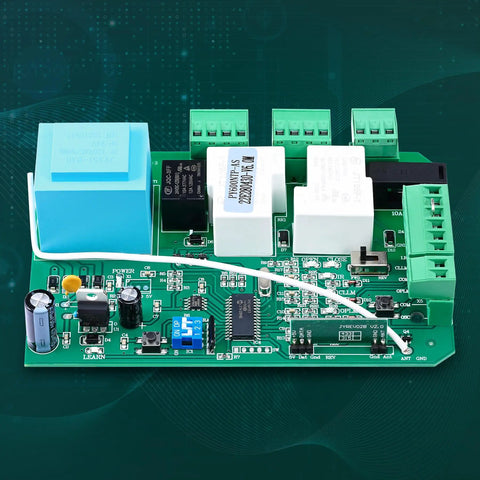 Replacement Gate Operator Main Control Board For AC Sliding Gate Openers With 110V Power, Plug And Play Logic Board