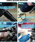 Gimbal Bearing Installer And Engine Alignment Tools Set Pro Grade For Mercruiser OMC Yamaha Bravo Alpha Sterndrive 89 92 in use