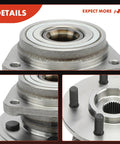 Close-up of 2 Pack Front Wheel Bearing and Hub Assembly that fits Jeep Cherokee Wrangler Grand Cherokee Comanche TJ Wagoneer 1989-1999