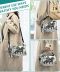 Cowboy Themed Lunch Box With A Horse Ride Design For Women And Men Reusable Insulated Lunch Tote Leakproof Cute Cooler