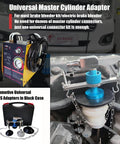 Electric Brake Bleeder 110V Power Automatic Brake Fluid Bleeder Machine with Adjustable Pressure and Universal Adapter