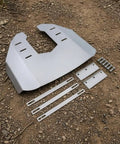 Outboard Hydrofoil Plate With Folded Wing For Stable Slick Aerodynamic Performance On 40 To 350 HP Motors with mounting kit