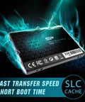 256GB 2.5 Inch SATA III SSD With 3D NAND A55 SLC Cache For Rocket Fast Boots Snappy Multitasking Ultrabook Ready Performance Upgrade Perfect For Gaming Rigs Creative Pros And Daily Drivers Seeking Longer Lifespan