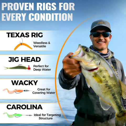 carolina fish box All In One Fishing Tackle Box With 128 Pieces Lures And Step By Step Handbook For Freshwater Bass Anglers Beginners Gift For Men Fathers And Outdoor