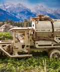 Tanker Mechanical Model Kit For Adults, DIY 3D Wooden Puzzles With Working Engine And Moving Transmission, Includes Can Holder, 594 Pieces, Boss-Level Truck Build, Perfect Father’s Day Gift on moss