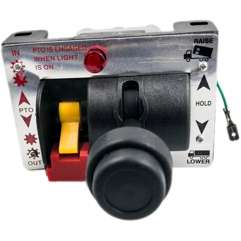 Power Take Off PTO Hoist Air Shift Control Valve With Switch And Brighter Light For Dump Truck Hydraulic System Replacement AV295 AV295 329358X Push To Connect Fittings Apsco Compatible Heavy Duty