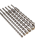6 Piece Carbide Tipped Masonry Drill Bit Set SDS Plus For Rotary Hammer 13 Inch Total Length Built Tough Workhorse For Concrete Brick Tile High Speed Steel Bits Durable Heavy Duty Masonry Drill Bits For Real World Jobs