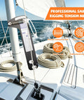 PT2 Sailboat Rigging Tension Gauge With Hands Free Operation Pro Grade Force Meter For Wire Rope And Standing Rigging Measures Three Sixteenths Seven Thirty Seconds And Quarter Inch Cables Up to Two Thousand Pounds on sailboat rigging