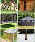 Beefy Heavy Duty Ground Anchors Kit 4 Pack 30 Inch Anchors with sheds, swing sets, trampolines, greenhouses, tents, and trees.