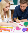 Teachers using Magnetic Fraction Tiles And Circles Set For Preschool And Elementary Math 102 Piece Magnetic Fraction Manipulatives