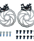 Front And Rear Disc Brake Kit With 2 X 160MM Stainless Rotors And Calipers, Ready To Roll Mechanical Disc Brake System