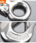 Built Tough Heavy Duty Grab Hooks 1 Ton Lift Hook With Spring Loaded Latch For Rigging And Load Securement Slip Hook Accessory