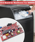 Indigo Ice Maker Control Board Replacement For Indigo Series Machines I0600 I0870C I1106 ID IB I IR IY SY With Spare Part Numbers 000008309 000014150 MAN000008309 Plug And Play Setup For Reliable Ice Production And Easy Install Commercial Units, red PCB