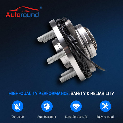 Front Wheel Bearing And Hub Assembly For Ford F150 2015 2016 2017 6 Lug 4WD With ABS Replacement Premium Grade OEM Quality