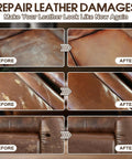 Leather And Vinyl Repair Kit For Furniture Car Seats Couch And Purse Pro Grade Quick Dry Formula With Easy Color Matching