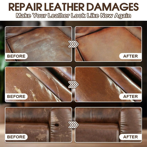Leather And Vinyl Repair Kit For Furniture Car Seats Couch And Purse Pro Grade Quick Dry Formula With Easy Color Matching