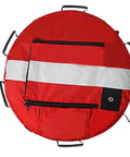Inflatable Dive Float Buoy With Flag, 29 Inch Surface Marker For Scuba, Freediving, Snorkeling, And Spearfishing, High Viz Red