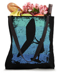 Dope Retro Wing Foil Wingsurfing Tote Bag For Wingboarding Fans With Vintage Style Design 16 Inch Square Carryall Two 14 Inch Handles