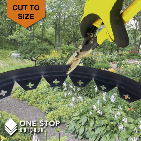 Brown 20 Foot No Dig Yard Edging Kit For Landscaping And Flower Beds 2 Inch High With 18 Edging Stakes Easy Install