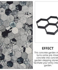Hexagon Concrete Molds For DIY Garden Walkways Reusable Paver Molds For Concrete Stepping Stone Pavement Kits Easy Pour Molds