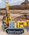 Straight Up Heavy Duty Water And Air Dual Function Well Drilling Rig Built Like A Tank For Farm Irrigation Residential Wells And Geothermal Projects That Gets Work Done Quick on rugged terrain.